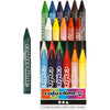 Ensemble avec de la craie de couleur, 12 couleurs