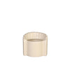 Idées 4 saisons pot de fleur pouf chaise crème ø8,4x9x9,5cm