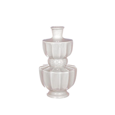 Idées 4 saisons vase bellagio crème ø11xh20cm