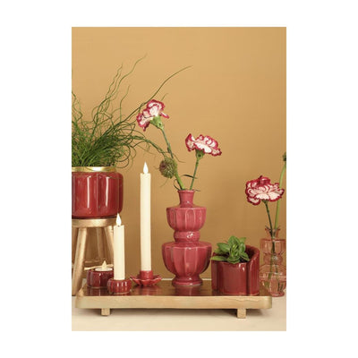 Idées 4 saisons vase cerise bellagio ø11xh20cm