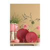 Idées vase 4 saisons paon cerise ø6,5x15x13,6cm
