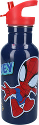 Vadobag gourde et gobelet scolaire spidey - bleu - acier inoxydable - 500 ml