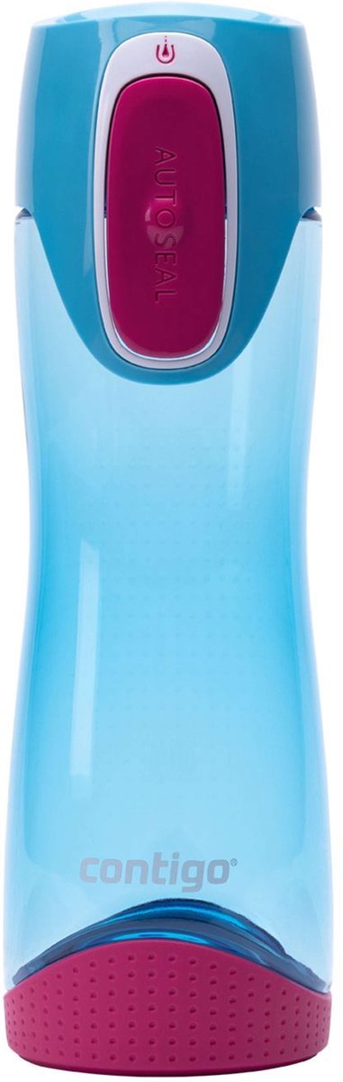 Gourde Contigo Swish Autoseal pour enfants, gourde sans substances nocives BPA, 100 % étanche, passe au lave-vaisselle, idéale pour la garderie, la maternelle, l'école et le sport, 500 ml | bleu ciel