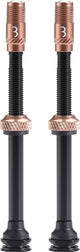 Valve corecap al Bbb cycling - jeu de valves tubeless - 300 % de débit d'air en plus - compatibilité universelle avec pompe - aluminium - 80 mm - 2 pièces - cuivre - bti-166