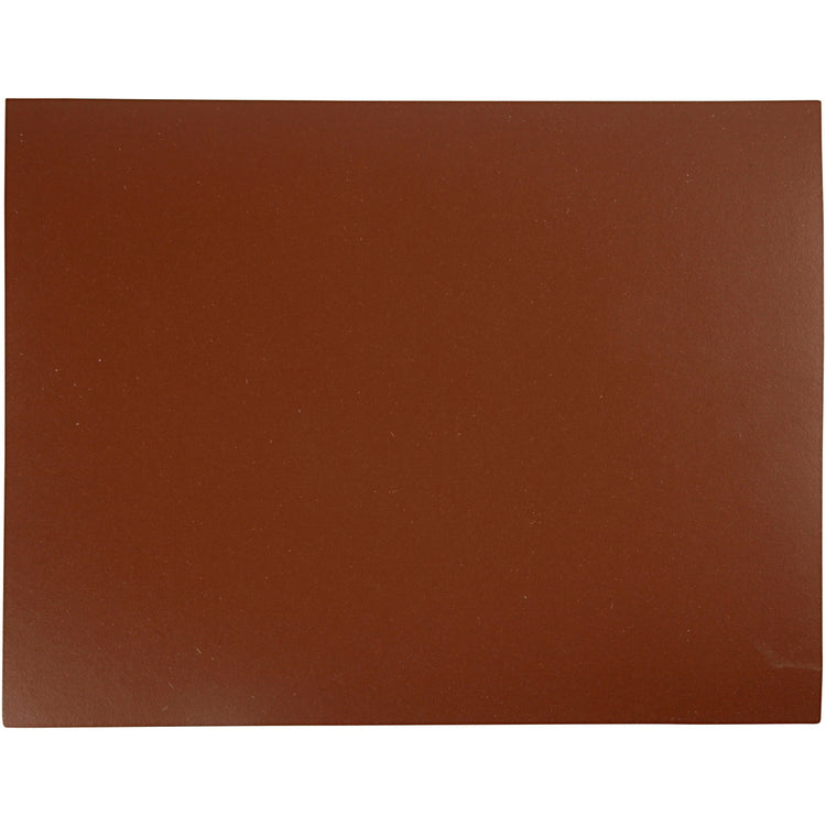 Plaque de linoléum, dim. 30x39 cm, épaisseur 2,5 mm, marron, 1 pièce