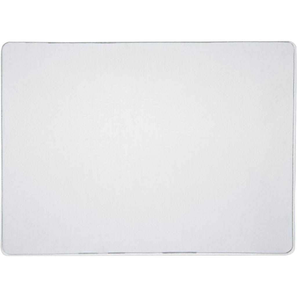 Plaque d'impression d'argent Creativ company, dim. 12,7x17,8x1 cm, transparente mate, 10 pièces 1 boîte