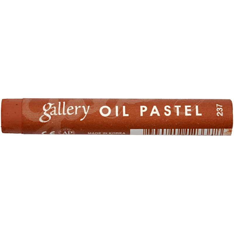 Mungyo Gallery pastel à l'huile premium, l: 7 cm, épaisseur 11 mm, brun rouge (237), 6 pièces 1 boîte
