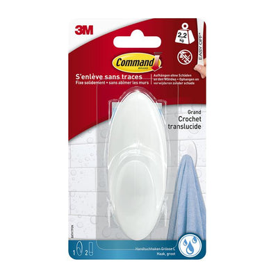 3m 1060949 - crochet porte-serviettes cmnd résistant à l'eau. bandes gr 1hk + 2s pk | 12 pièces