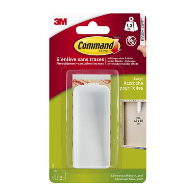 3m 1060675 - cintre en toile command, grand blanc 1hk + 2s pk | 6 pièces