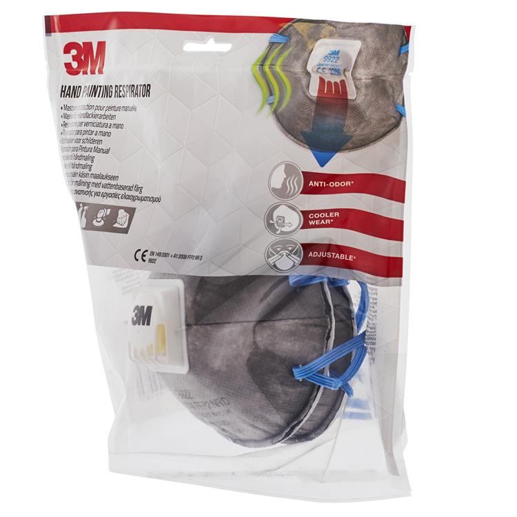 3m 1062057 - appareil à poussières fines odeurs ffp2 avec valve d'expiration | 2 pièces
