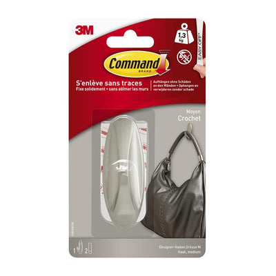 3m 1062190 - crochet design command de taille moyenne, brossé. ni 17081 milliards | 5 pièces