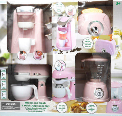 Playgo Kitchen Set Pink 4-Chice.