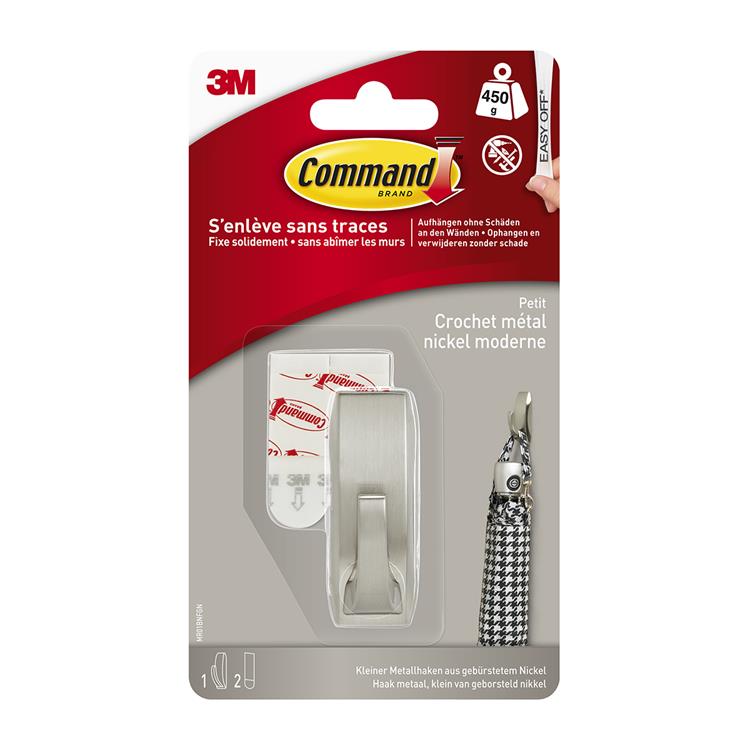 3m 1062187 - commande cl. crochet métallique proprement dit. réf. effet mr01-bn | 6 pièces