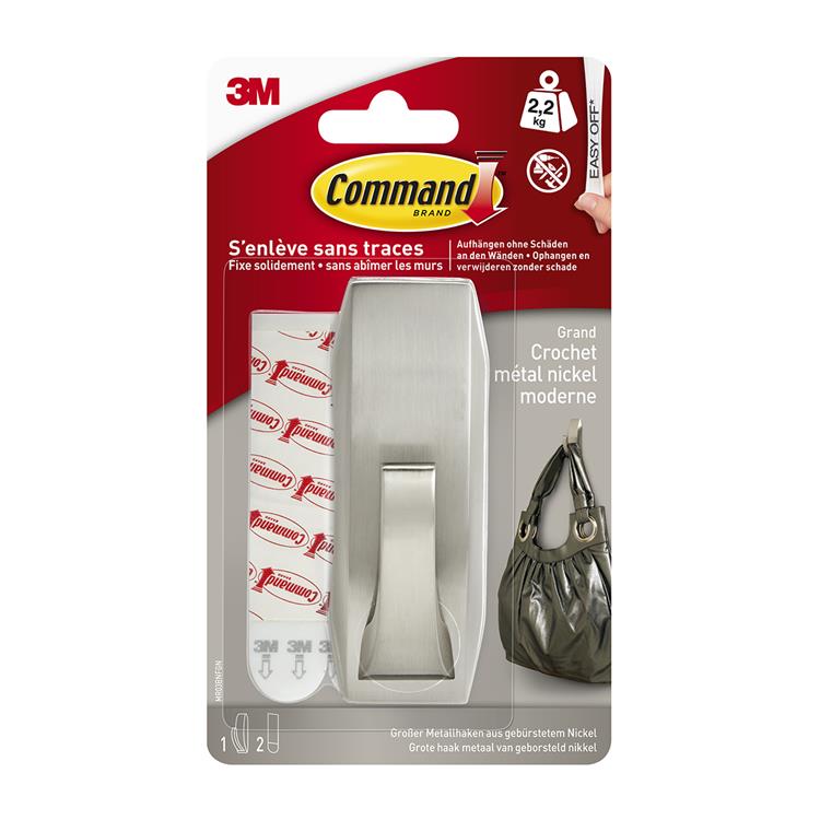 3m 1062816 - commande grand crochet métallique. réf. effet mr03-bn | 5 pièces