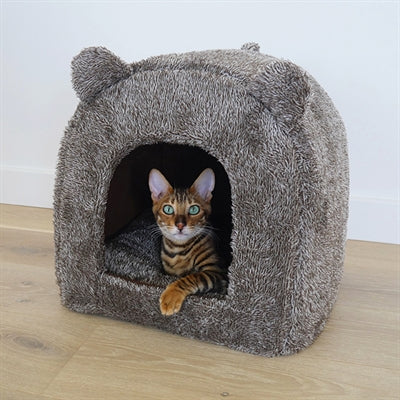 40 winks panier de chat iglo en peluche bruin