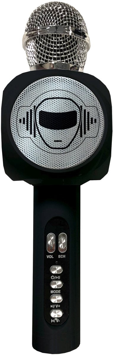 Microphone karaoké Bluetooth® Lexibook iparty avec fonction haut-parleur, éclairage et changeur de voix