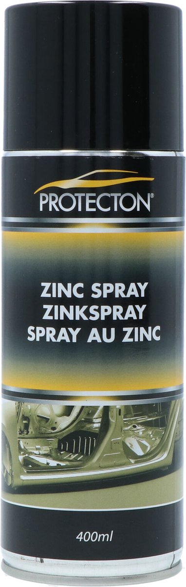 Spray de zinc Protecton - excellente protection cathodique contre la corrosion - bonne soudabilité par points - résistant à la chaleur jusqu'à 350°c - temps de durcissement environ 24 heures - 400 ml
