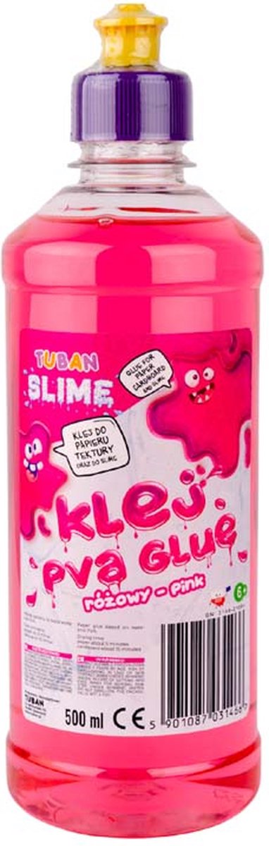 Tuban - colle pva pour slime - rose 500 ml