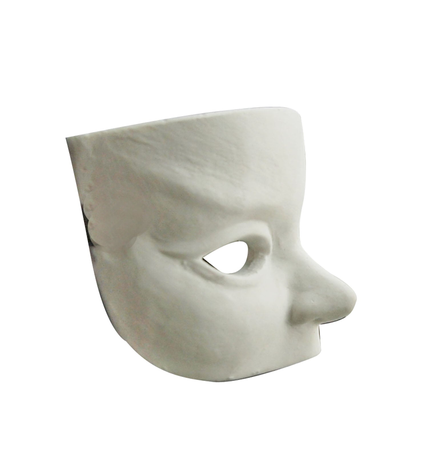 Powertex • masque vénitien plâtre clair 7x4.5x3cm