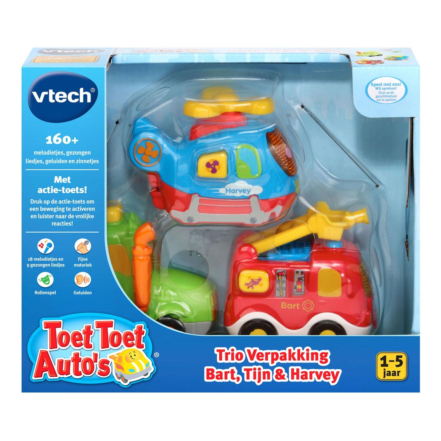 Vtech TOET TOET AUTO APOS; S Bart Tijn et Harvey 3 en 1 set