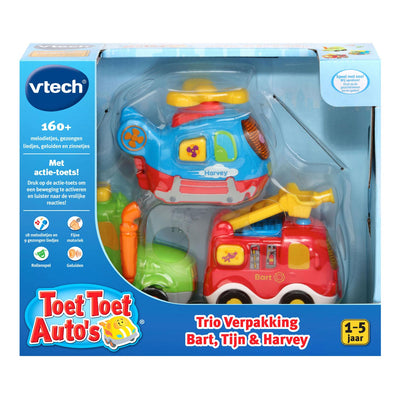 Vtech TOET TOET AUTO APOS; S Bart Tijn et Harvey 3 en 1 set