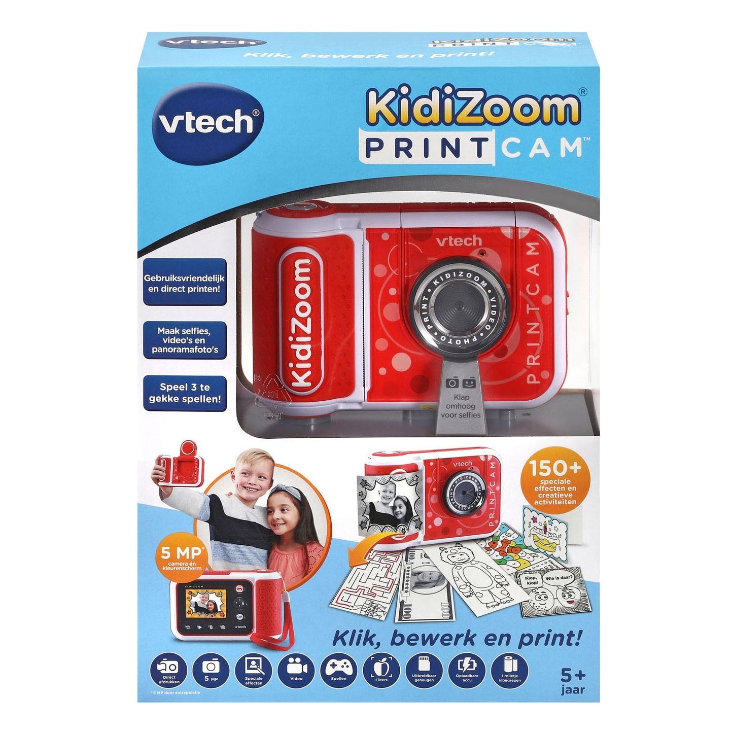 Vtech pour enfants Camera Kidizoom Printcam Junior Red White 4 pièces