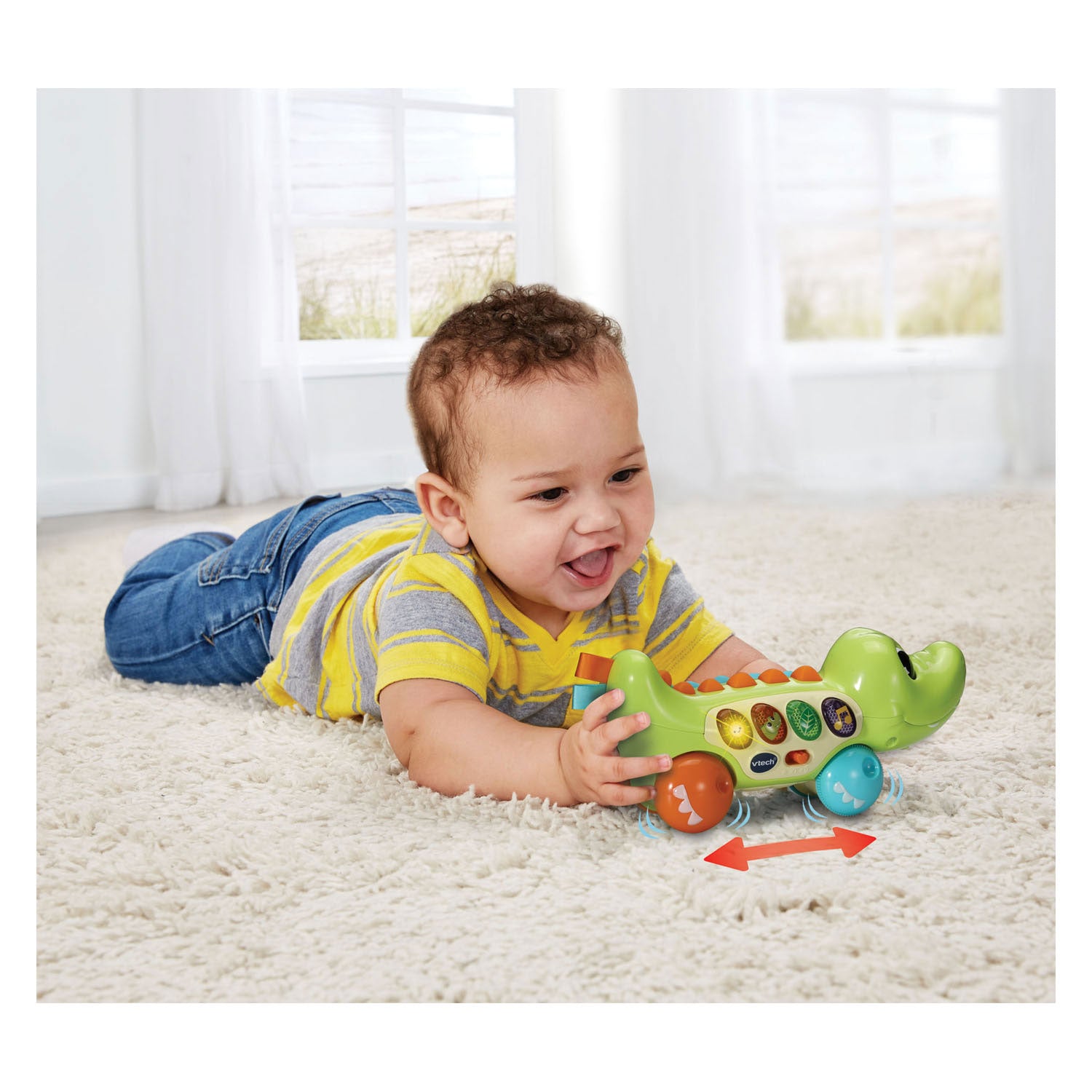 Rouleau Vtech et crocodile dol