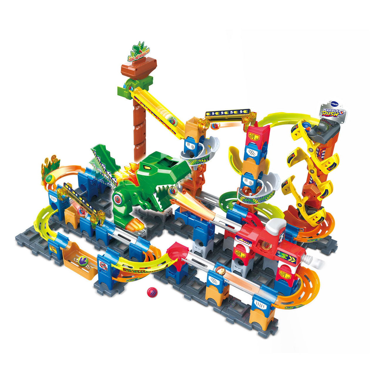 Vtech Marble Rush Dino Adventures Ensemble magnétique XL400e Piste de marbre