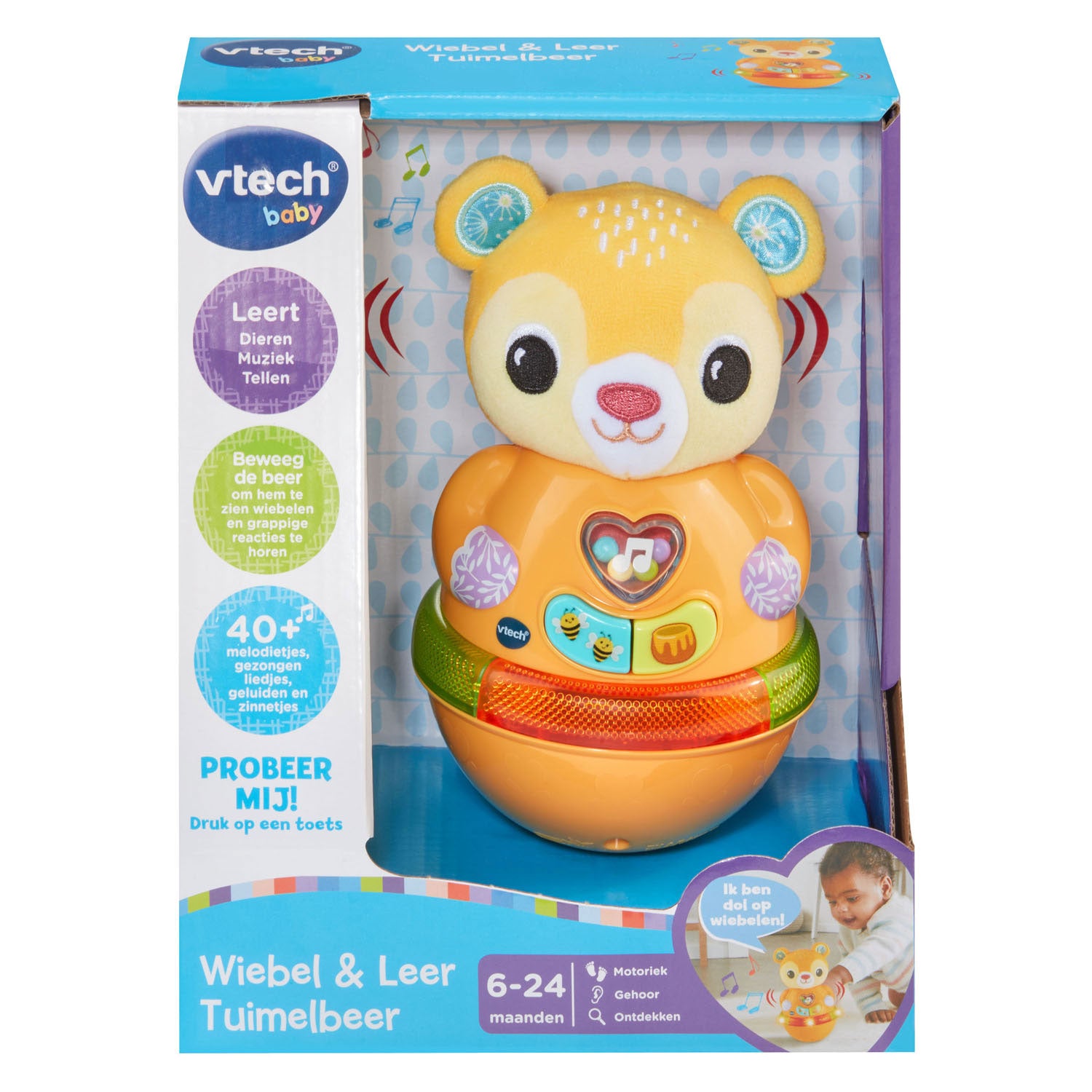 Vtech se tortille et apprend l'ours culbuté avec 40 mélodies