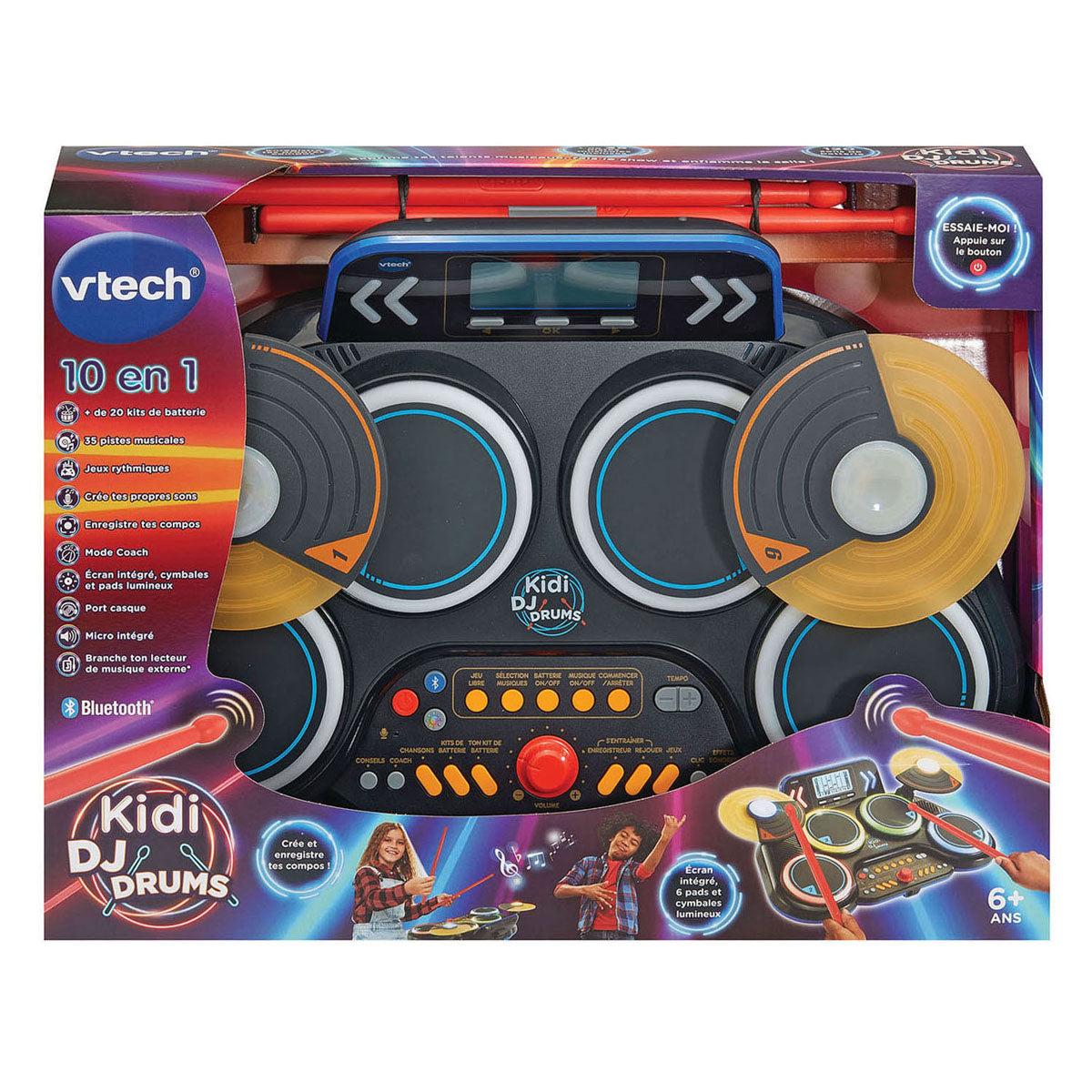Vtech Kidi DJ Drums Kit de batterie 10 en 1