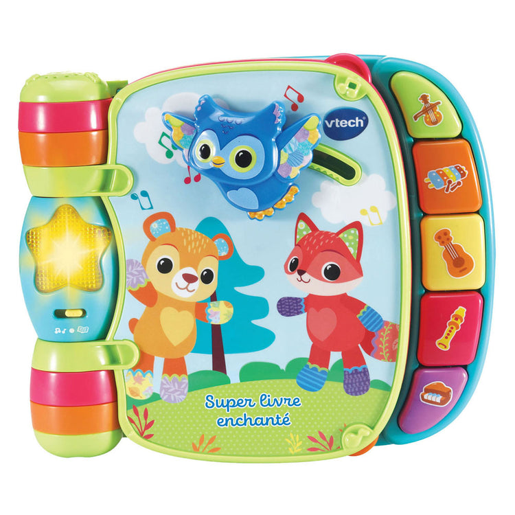 Vtech livre interactif pour enfants bébé livre super enchanté de bébés chatons bleu multicolore