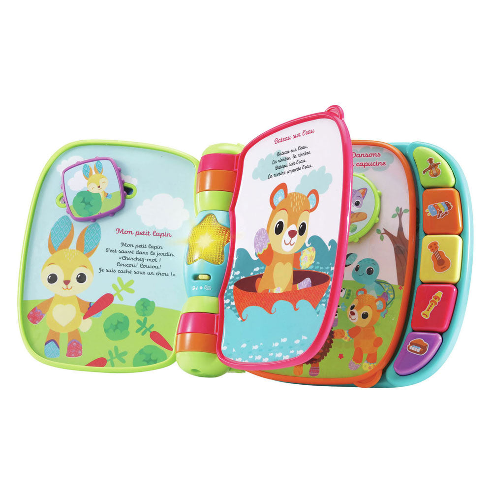 Vtech livre interactif pour enfants bébé livre super enchanté de bébés chatons bleu multicolore