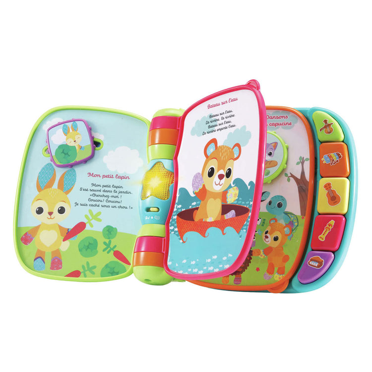 Vtech livre interactif pour enfants bébé livre super enchanté de bébés chatons bleu multicolore
