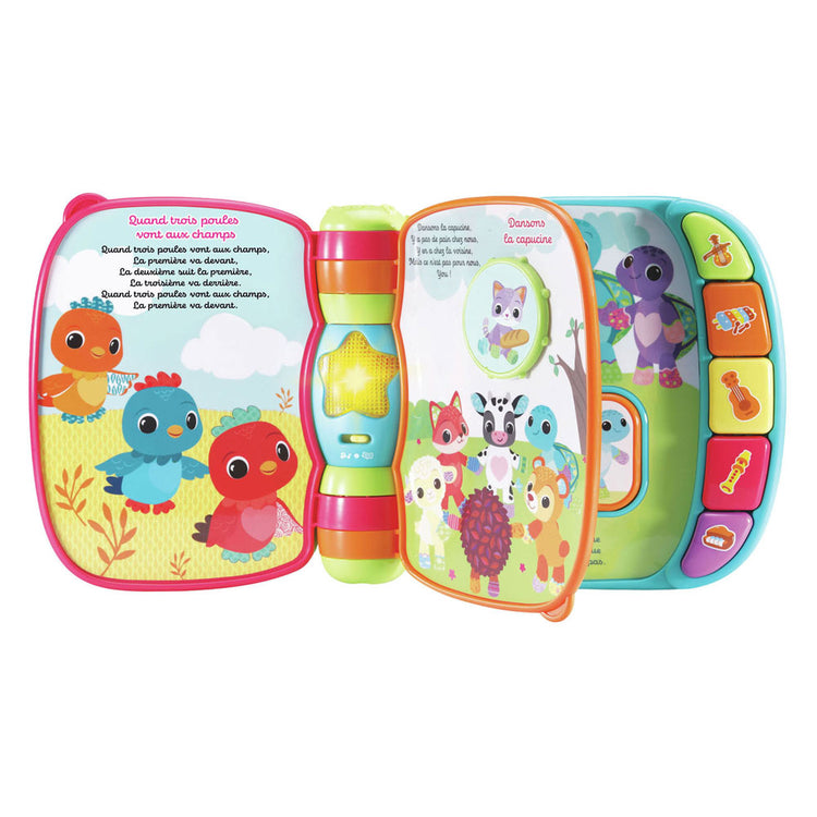 Vtech livre interactif pour enfants bébé livre super enchanté de bébés chatons bleu multicolore