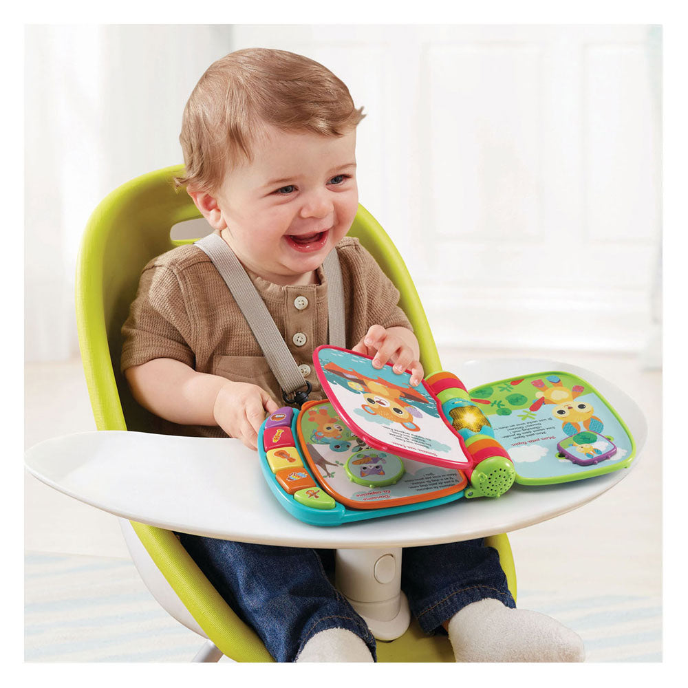 Vtech livre interactif pour enfants bébé livre super enchanté de bébés chatons bleu multicolore