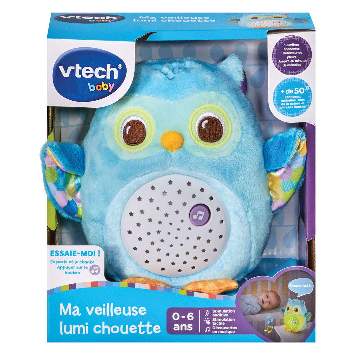 Vtech lampe de nuit hibou au coucher