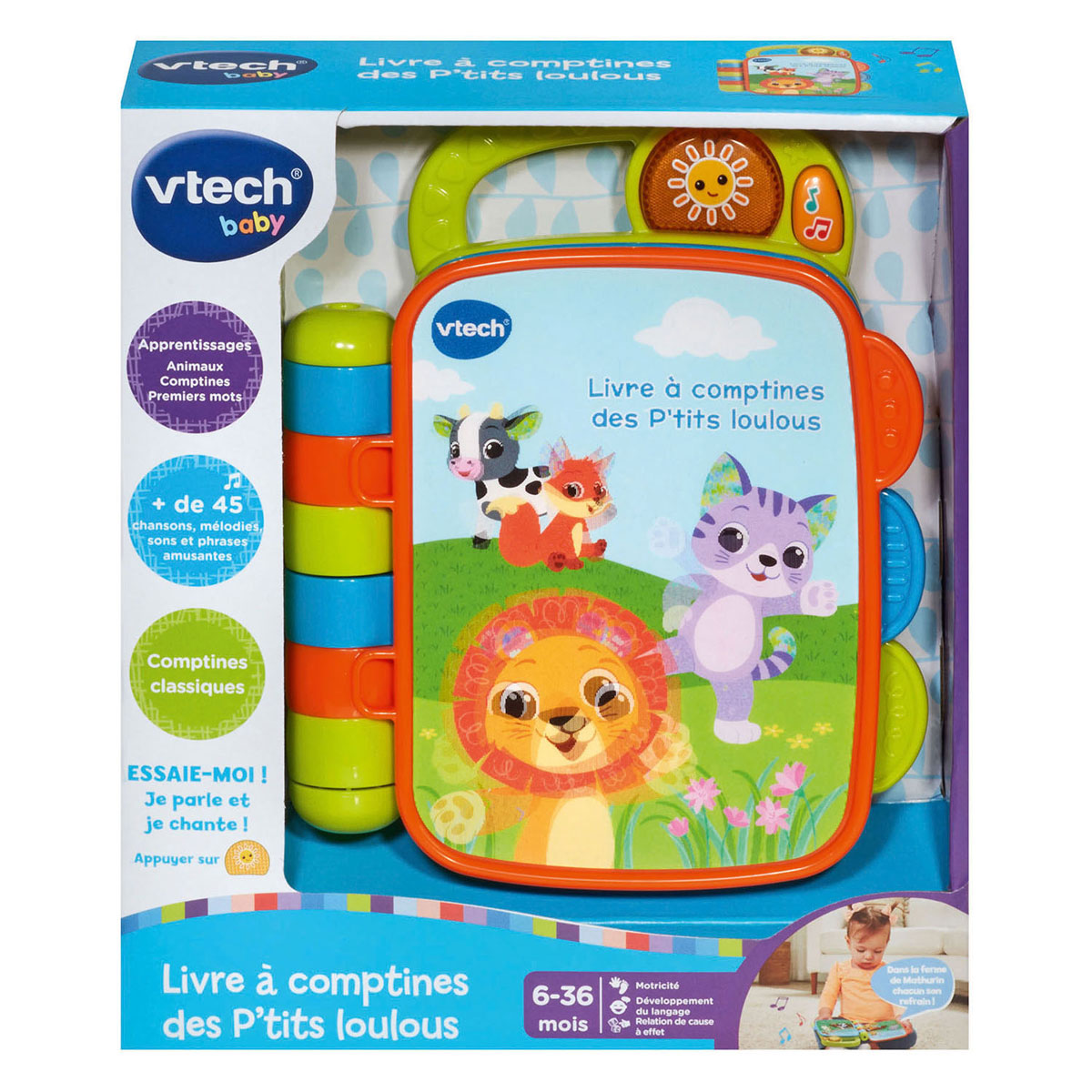 Livre Vtech avec comptines