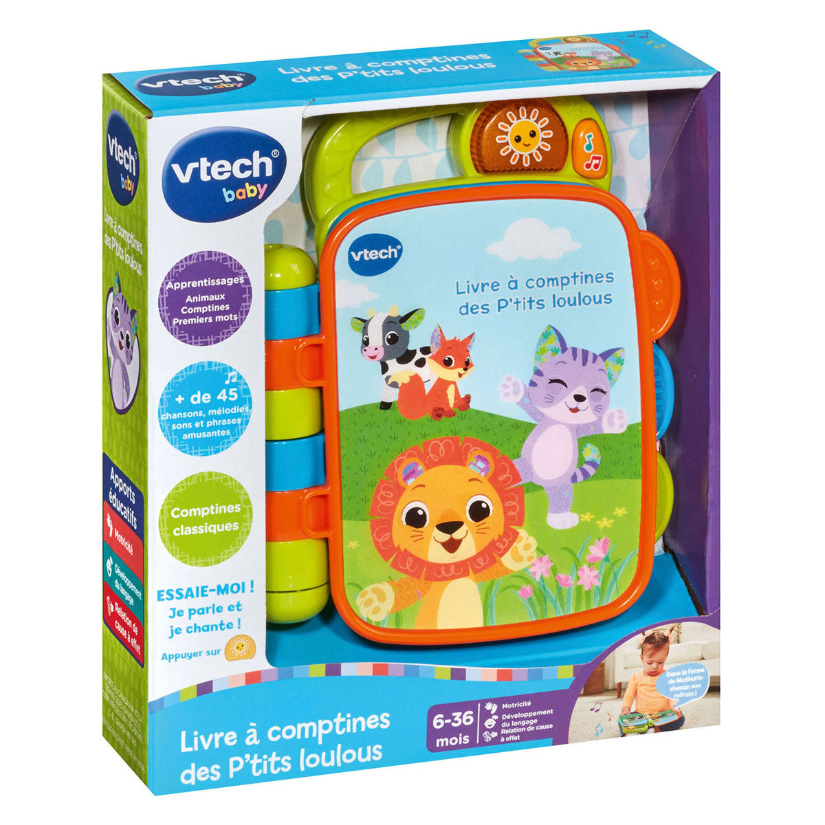 Livre Vtech avec comptines
