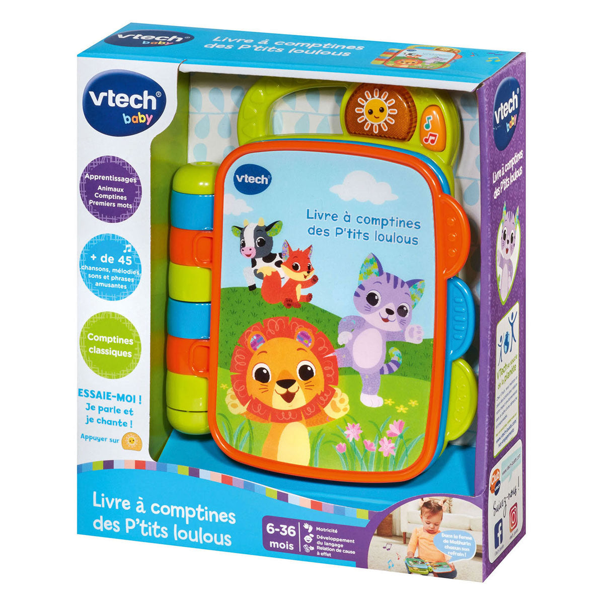 Livre Vtech avec comptines