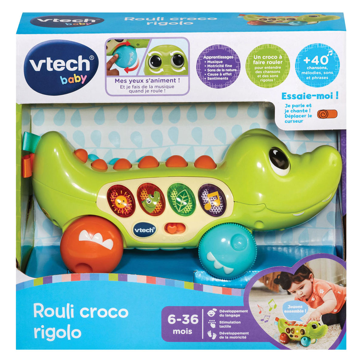 Vtech joyeux rouleau crocodile