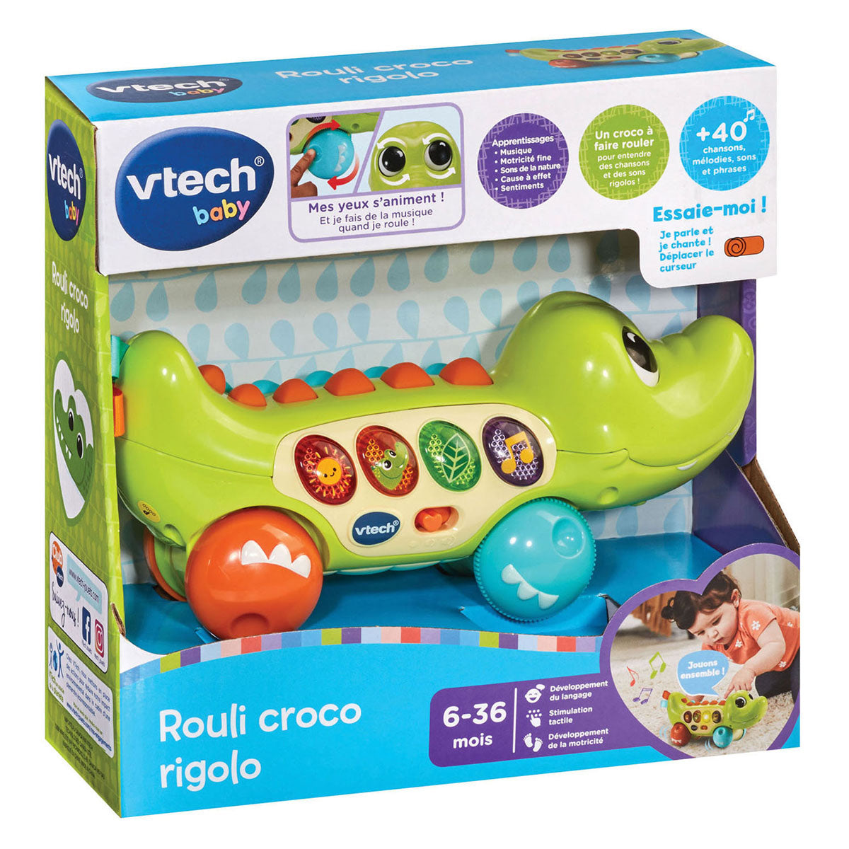 Vtech joyeux rouleau crocodile