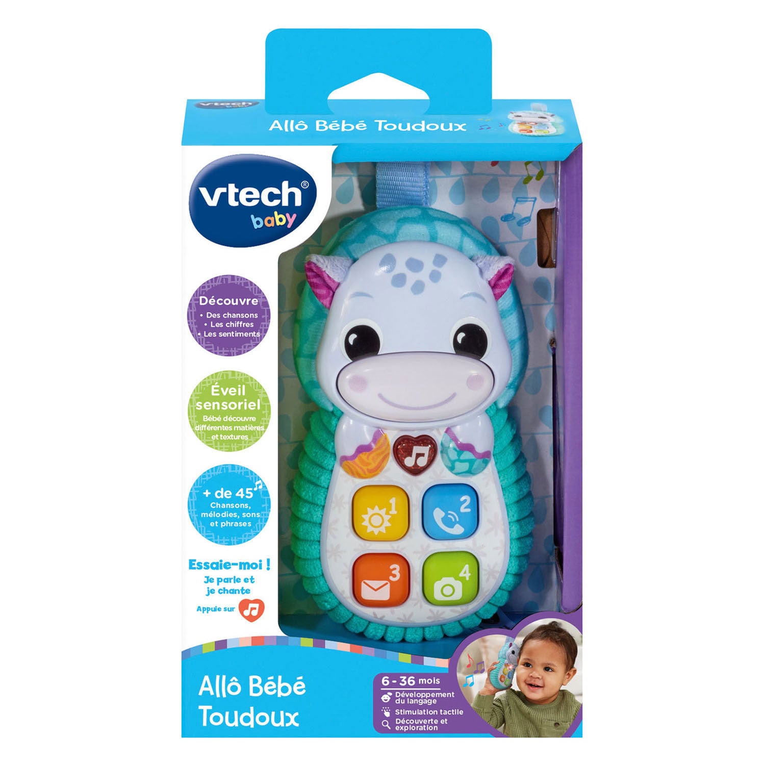 Téléphone bébé hippopotame Vtech