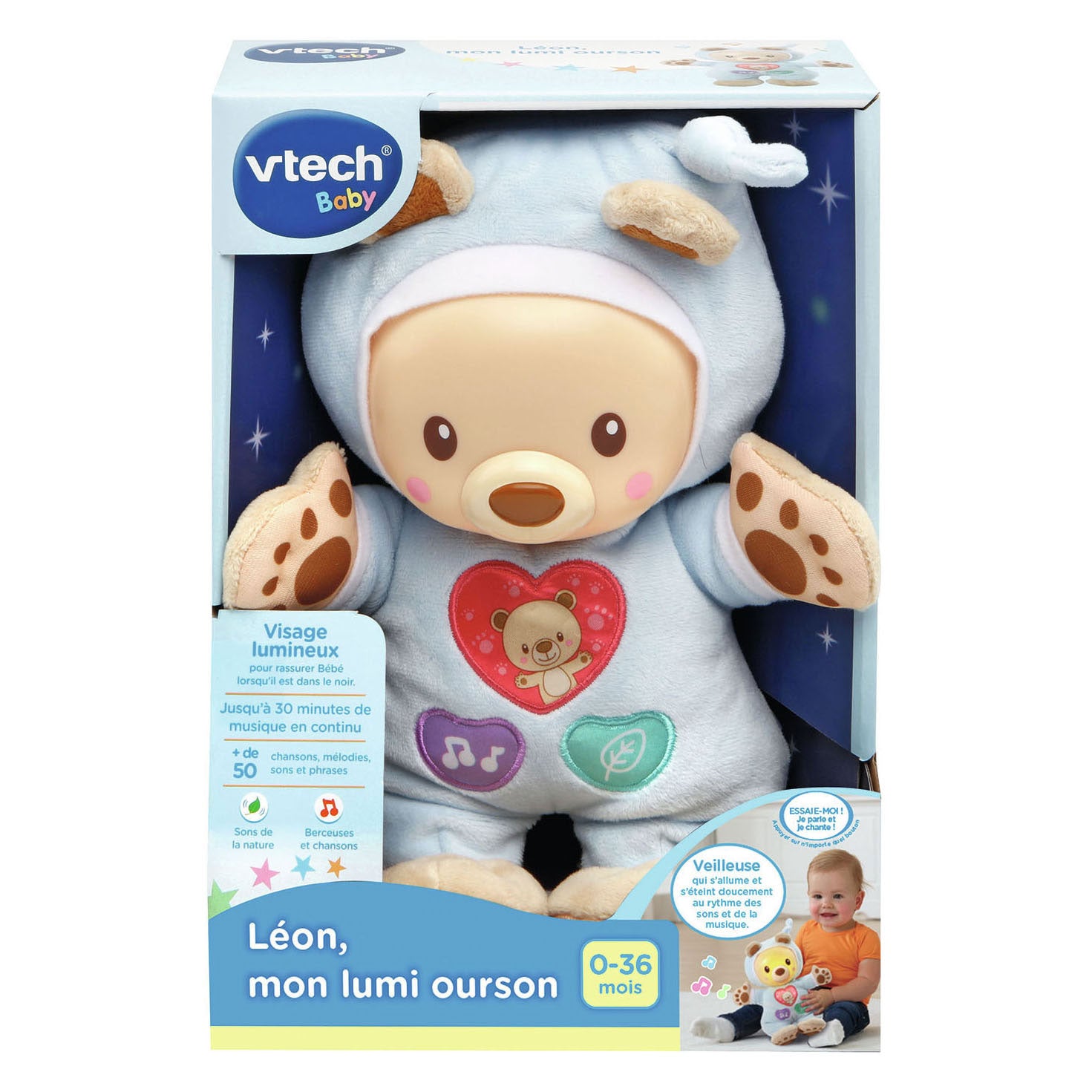 Vtech bébé Léon, mon ours lumineux