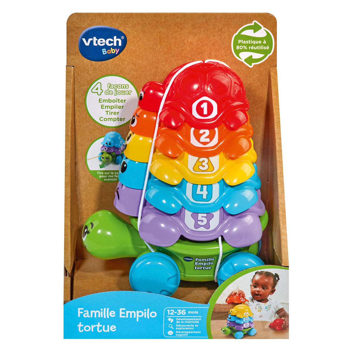 Tortue tour à empiler bébé Vtech