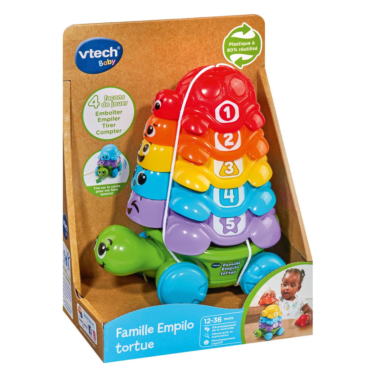 Tortue tour à empiler bébé Vtech