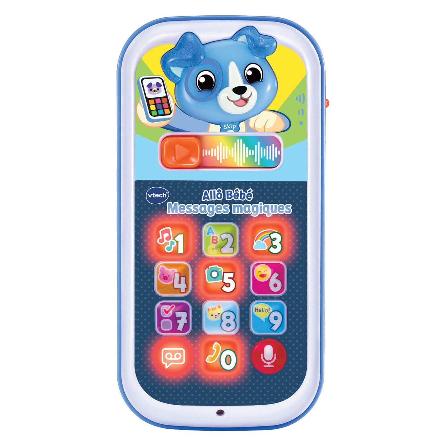 Vtech bébé appelle et apprend le téléphone chiot avec messages vocaux