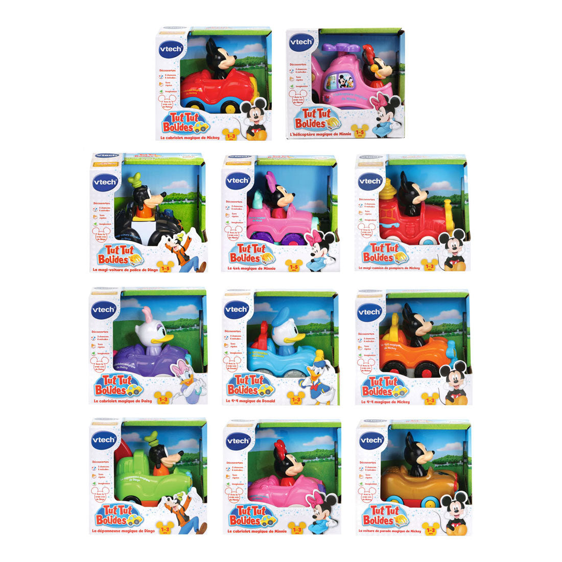 Vtech toot toot voitures disney mickey amis véhicule