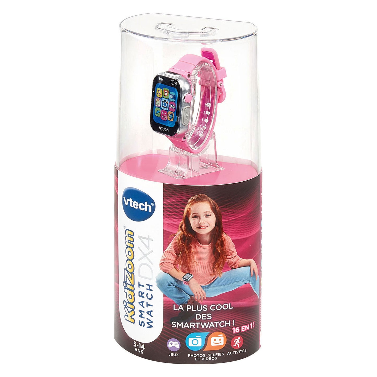 Vtech kidizoom montre intelligente dx4 rose