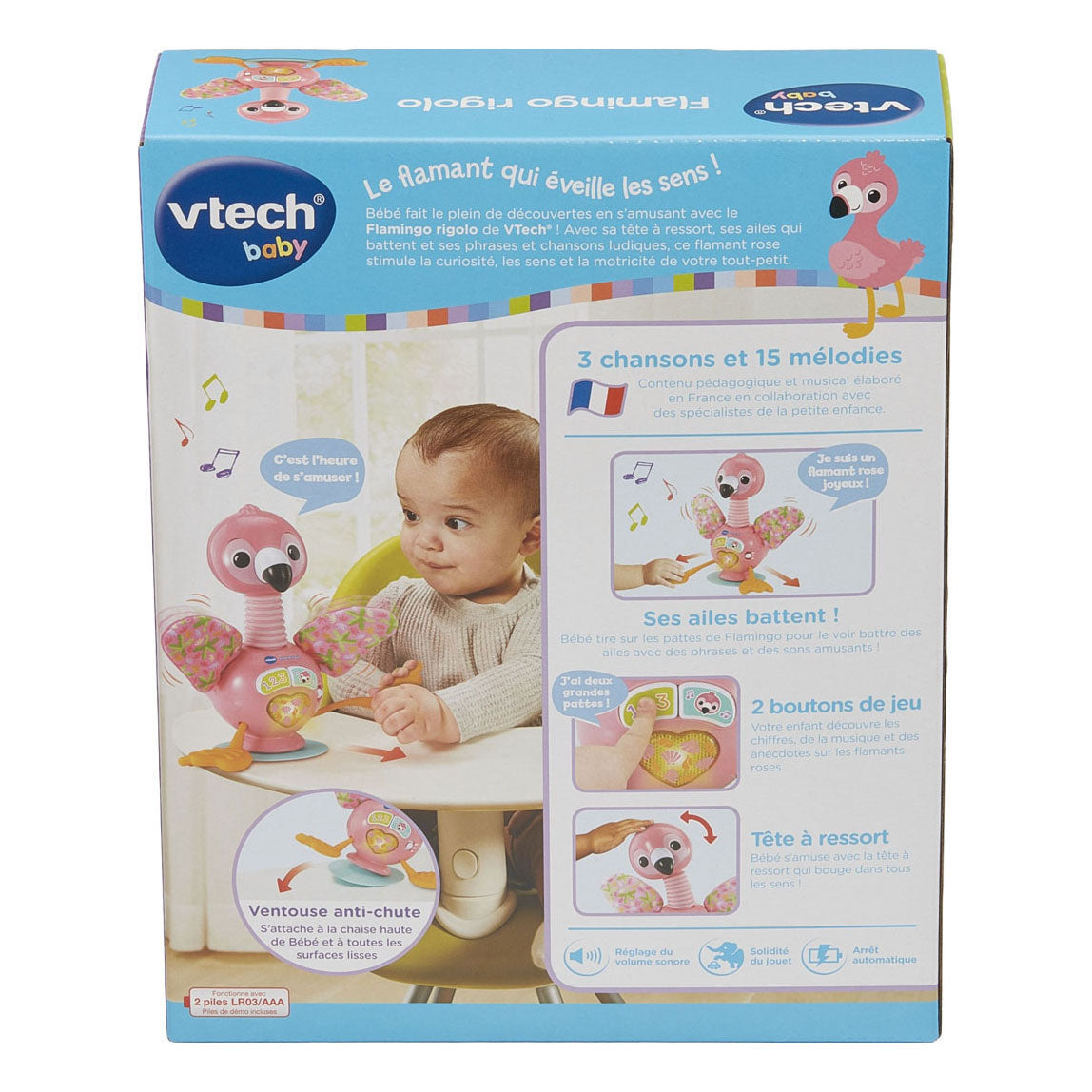 Rigolo bébé flamant rose Vtech