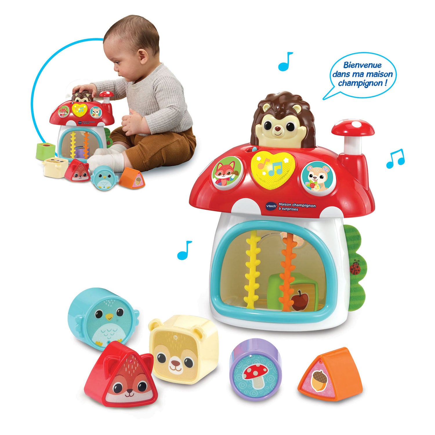 Vtech bébé champignon avec des surprises